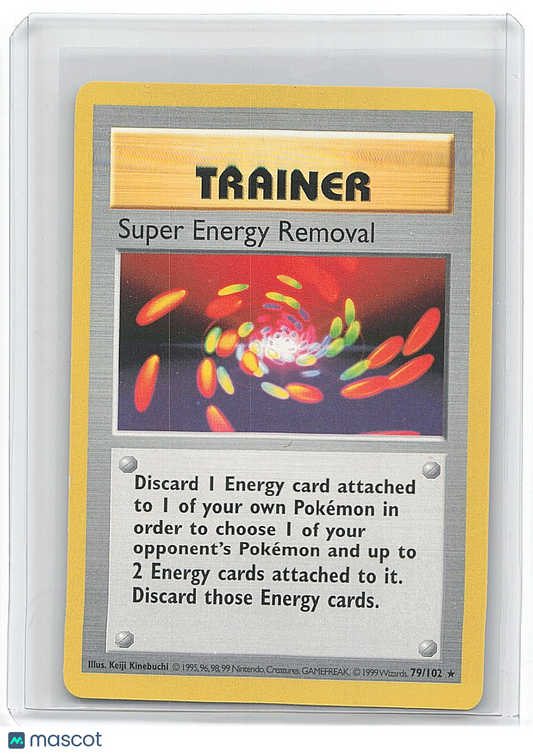 1999 Pokemon Super Energy Removal #79/102 Shadowless