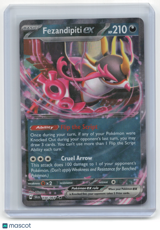 2024 Pokemon Fezandipiti ex Shrouded Fable #038/064