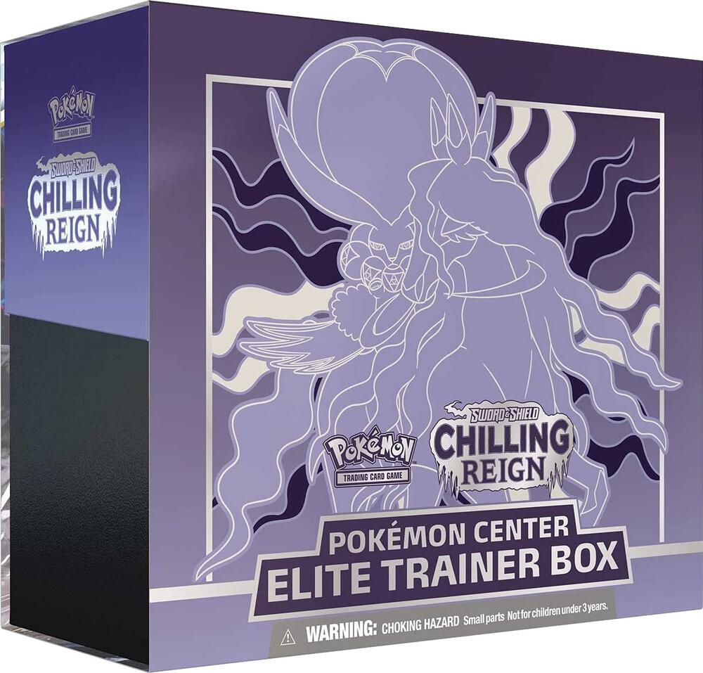 2021 Pokemon SWSH Chilling Reign (Shadow Rider) Pokemon Center Elite Trainer Box