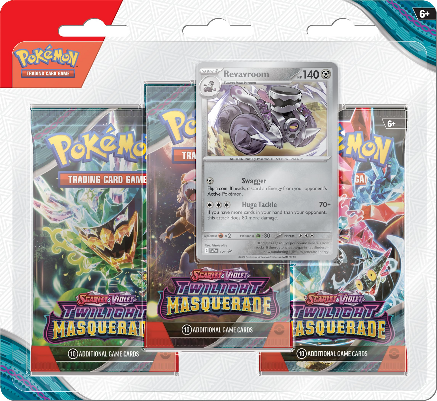 2024 Pokemon Scarlet & Violet Twilight Masquerade 3 Pack Blister