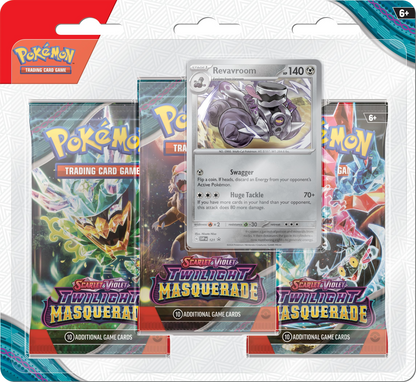 2024 Pokemon Scarlet & Violet Twilight Masquerade 3 Pack Blister