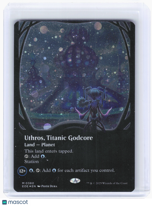 2023 Magic: The Gathering—Uthros, Titanic Godcore #0380—Galaxy Foil (Borderless)