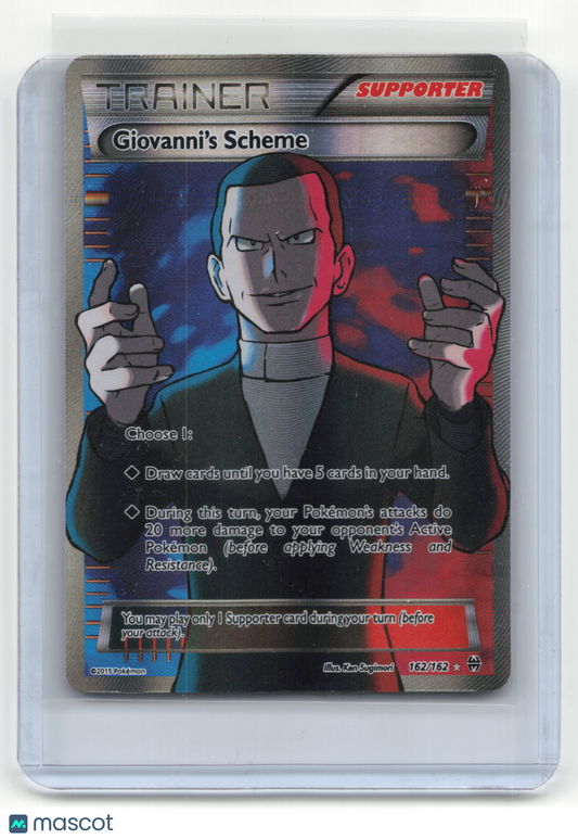 2015 Pokemon TCG Giovanni's Scheme XY Breakthrough #162/162 Lightly Played