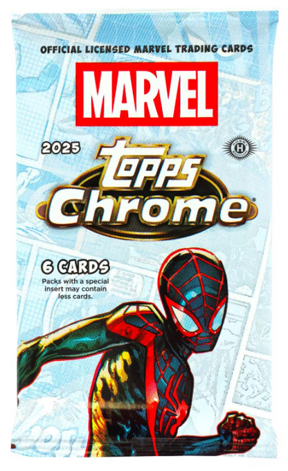 2025 Topps Chrome Marvel Random Art Hobby Pack - Papa Joey's Collectibles