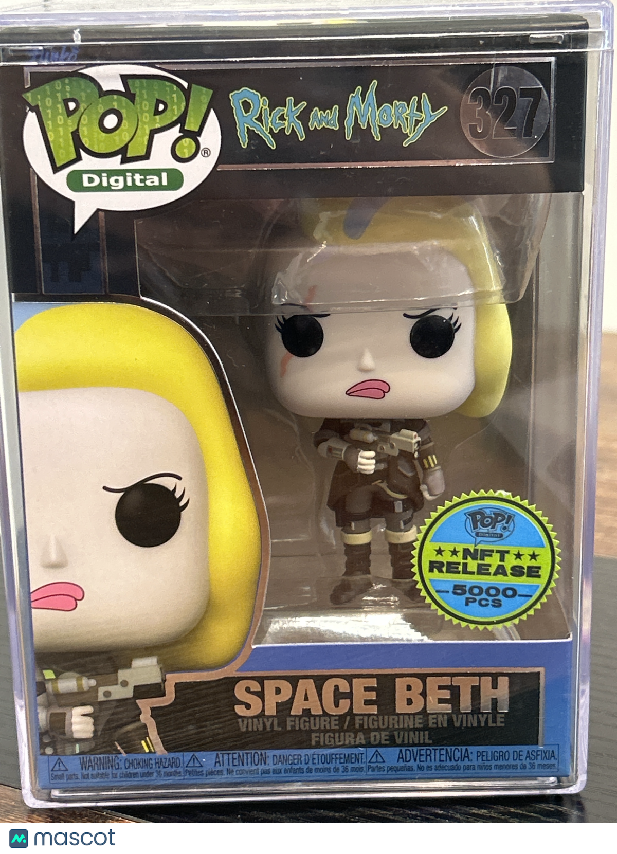 Funko Rick & Morty Space Beth #327 (VG, W/ Protector) NFT Release 5000 PCS