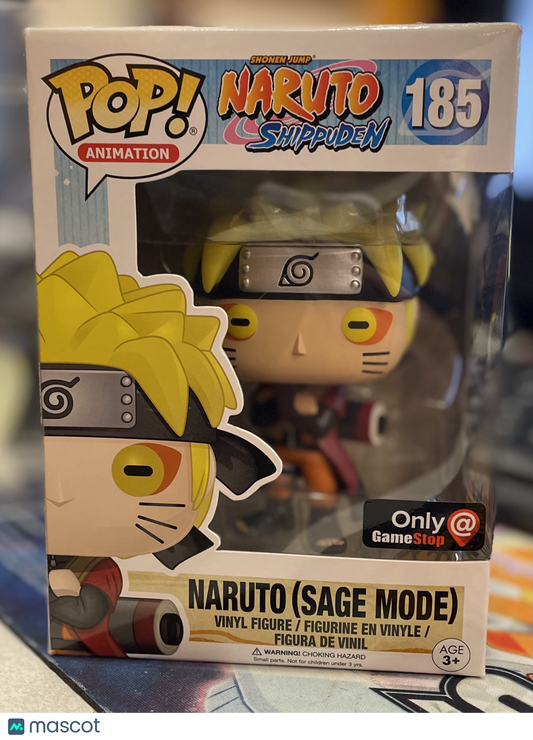 Funko Naruto Shippuden Naruto (Sage Mode) #185 # Very Good GameStop Exclusive