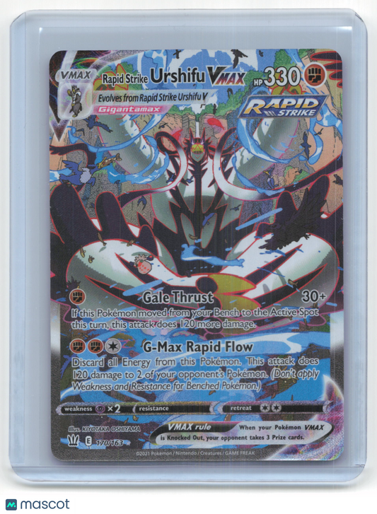 2021 Pokemon TCG Rapid Strike Urshifu VMAX Battle Styles #170/163