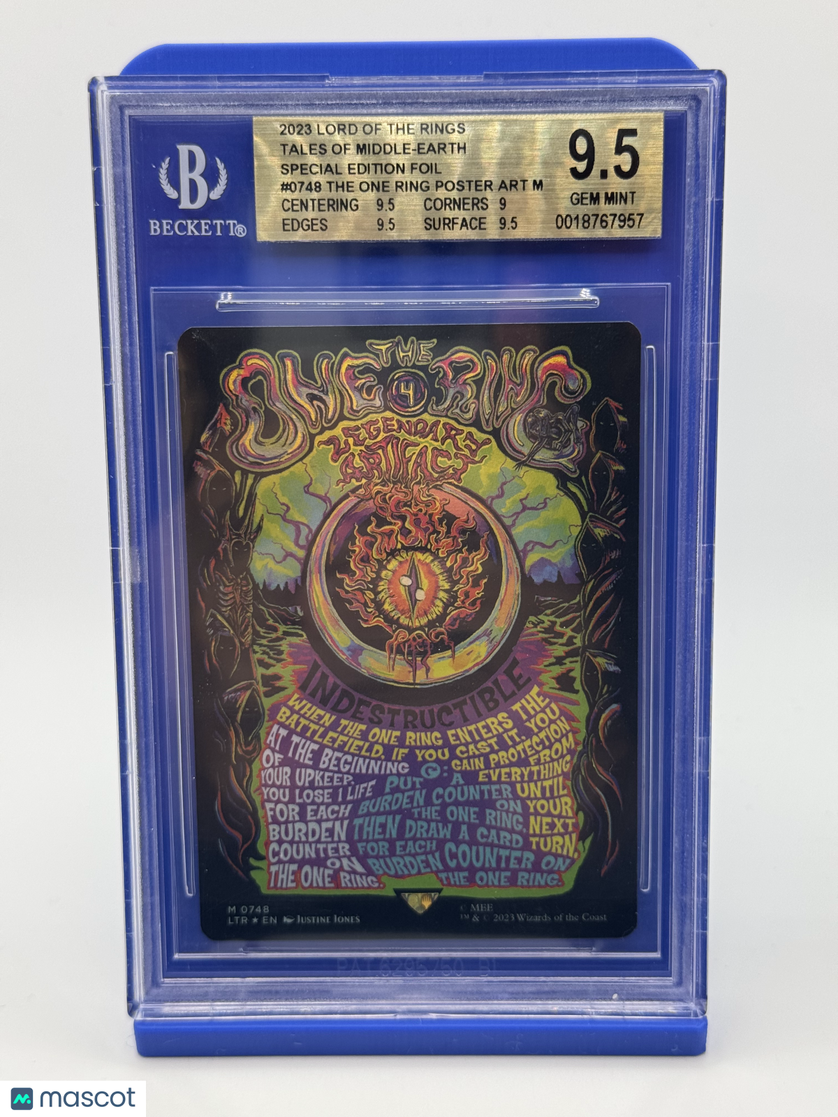 2023 Magic: The Gathering—The One Ring #748 LTR—Foil (Borderless Poster) BGS 9.5