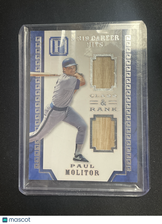 2016 Panini Pantheon Baseball Paul Molitor Relic /99