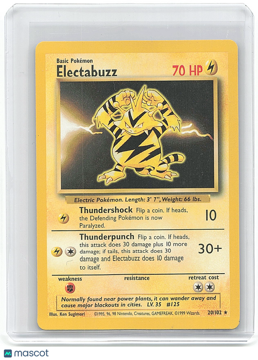 1999 Pokemon Electabuzz #20/102