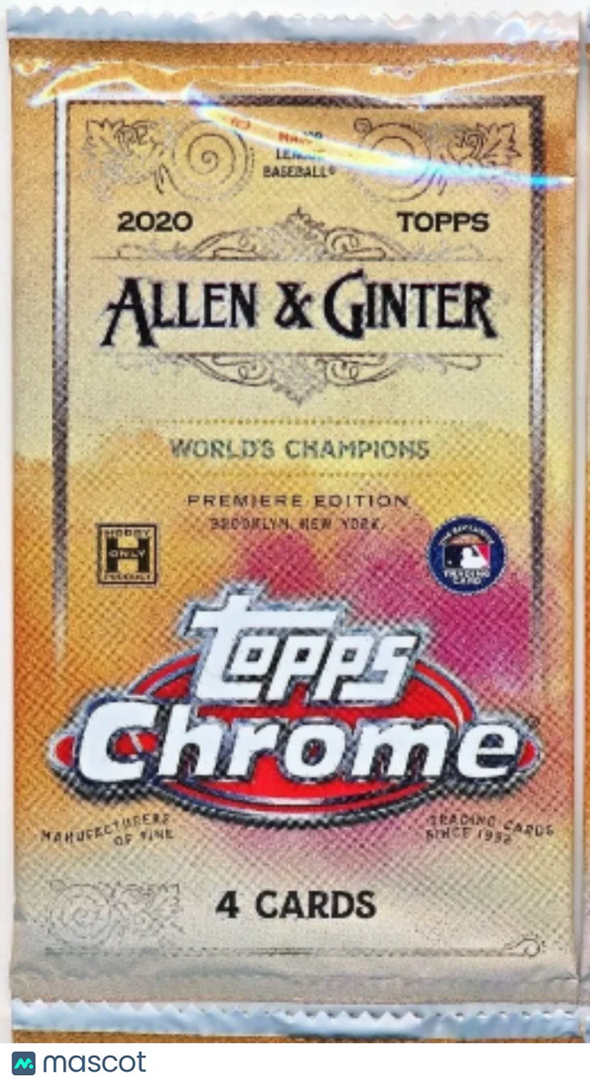 2020 Topps Chrome Allen & Ginter Hobby Pack - Papa Joey's Collectibles