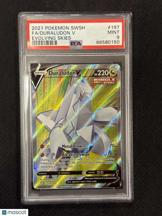 Duraludon V 2021 Pokemon Sword & Shield Evolving Skies #197 Evolving Skies PSA 9