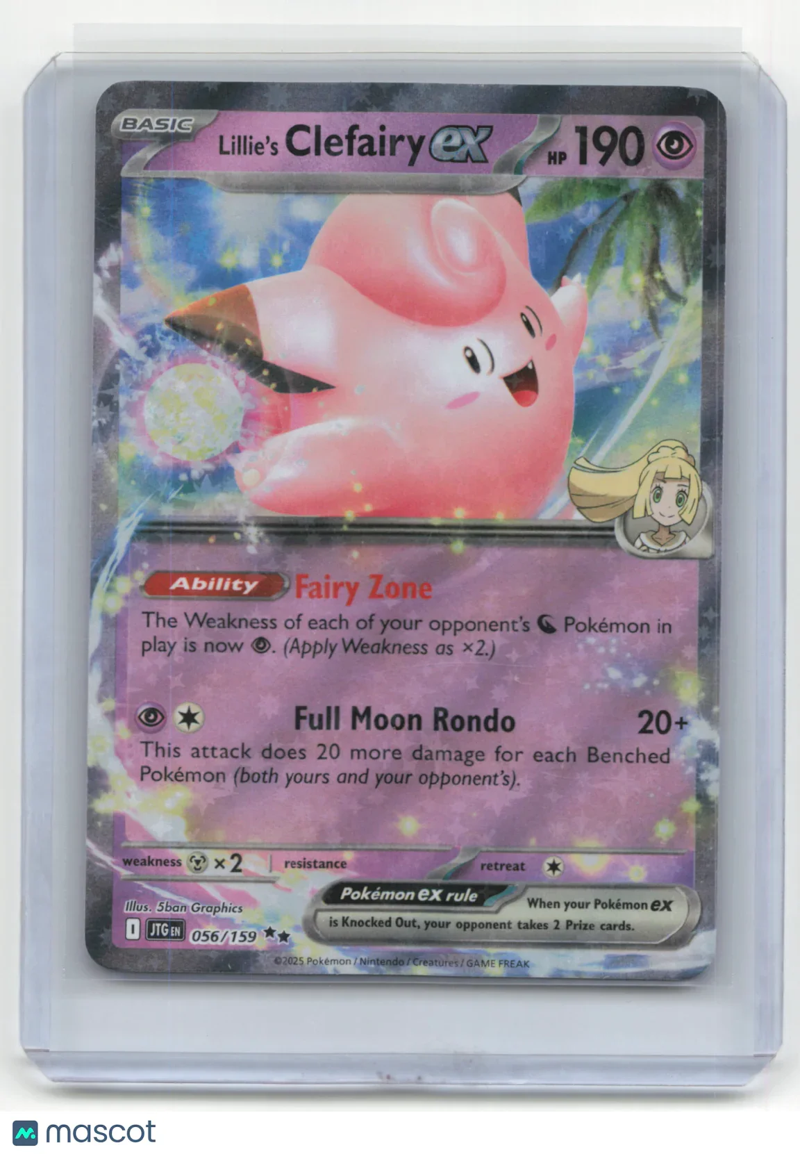 2025 Pokemon TCG Lillie's Clefairy EX Scarlet & Violet Journey Together #056/159 - Papa Joey's Collectibles