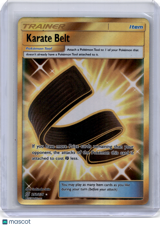 2019 Pokemon Karate Belt Unified Minds #252/236