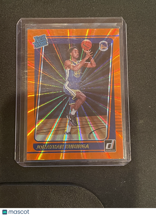 2022 2021-22 Panini Donruss Basketball Jonathan Kuminga Orange Laser #240