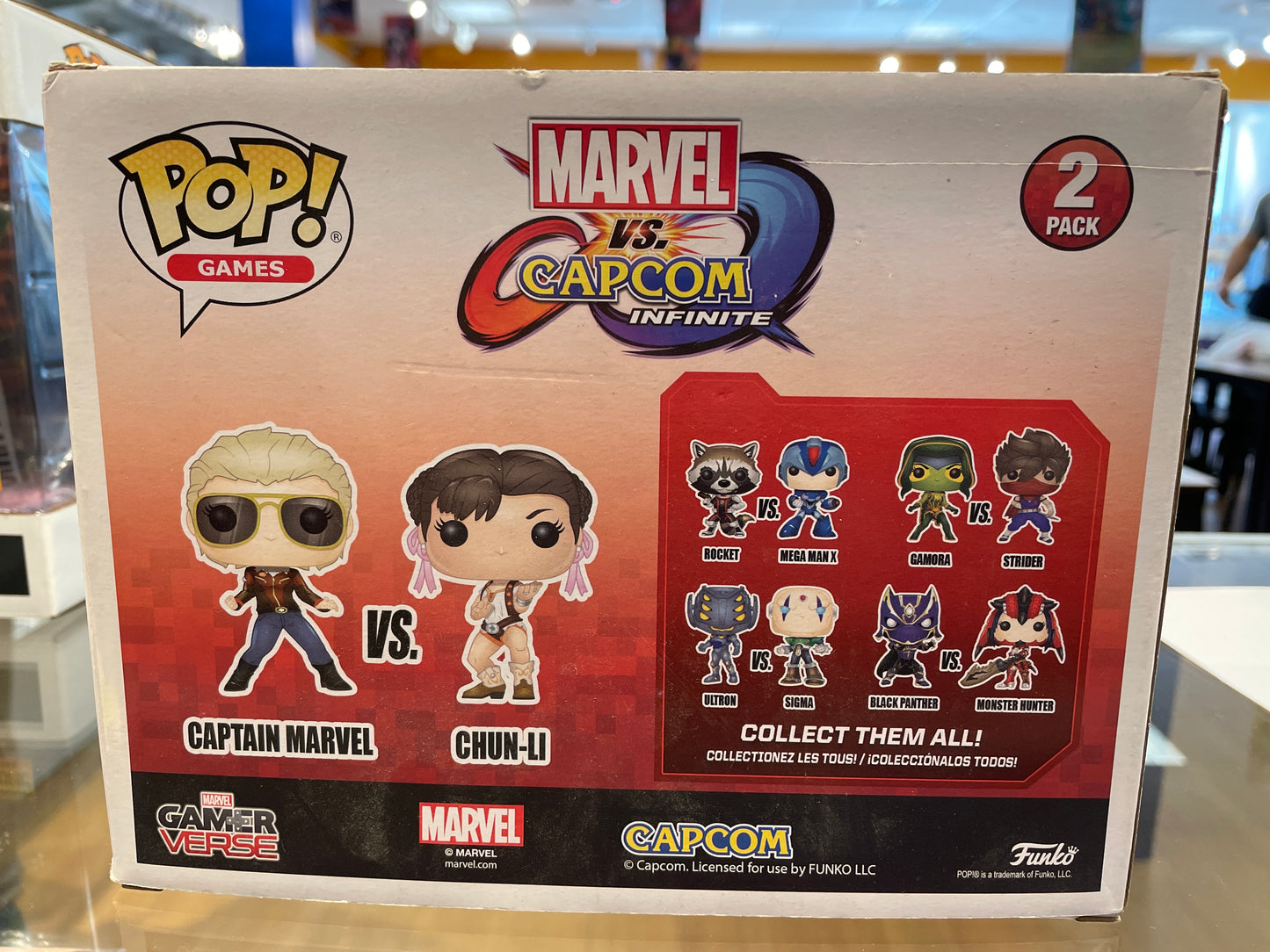 Funko Marvel vs Capcom Infinite Captain Marvel vs Chun-Li #2PK (Dmg) Gamerverse