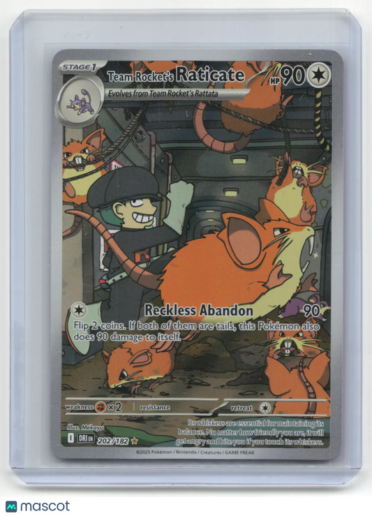 2025 Pokemon TCG Team Rocket's Raticate Destined Rivals #202/182 - Papa Joey's Collectibles