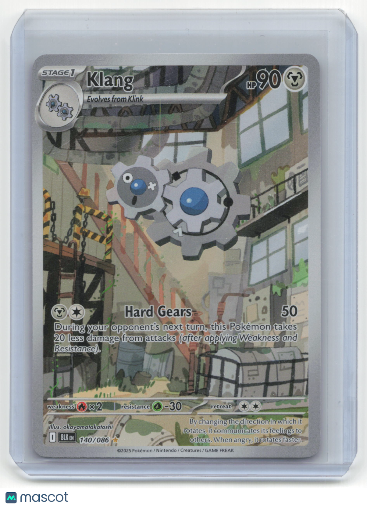 2025 Pokemon Klang Black Bolt #140/86 Near Mint