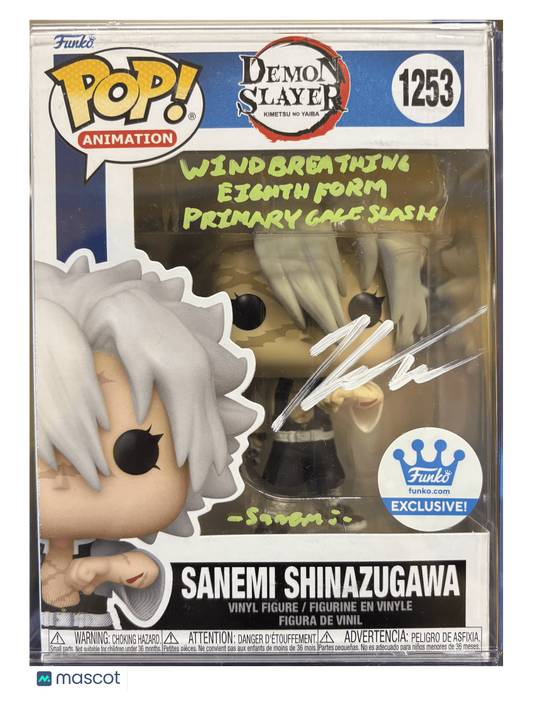 2022 Funko Demon Slayer Sanemi Shinazugawa #1253 Exclusive Autographed No COA Sealed Boxes