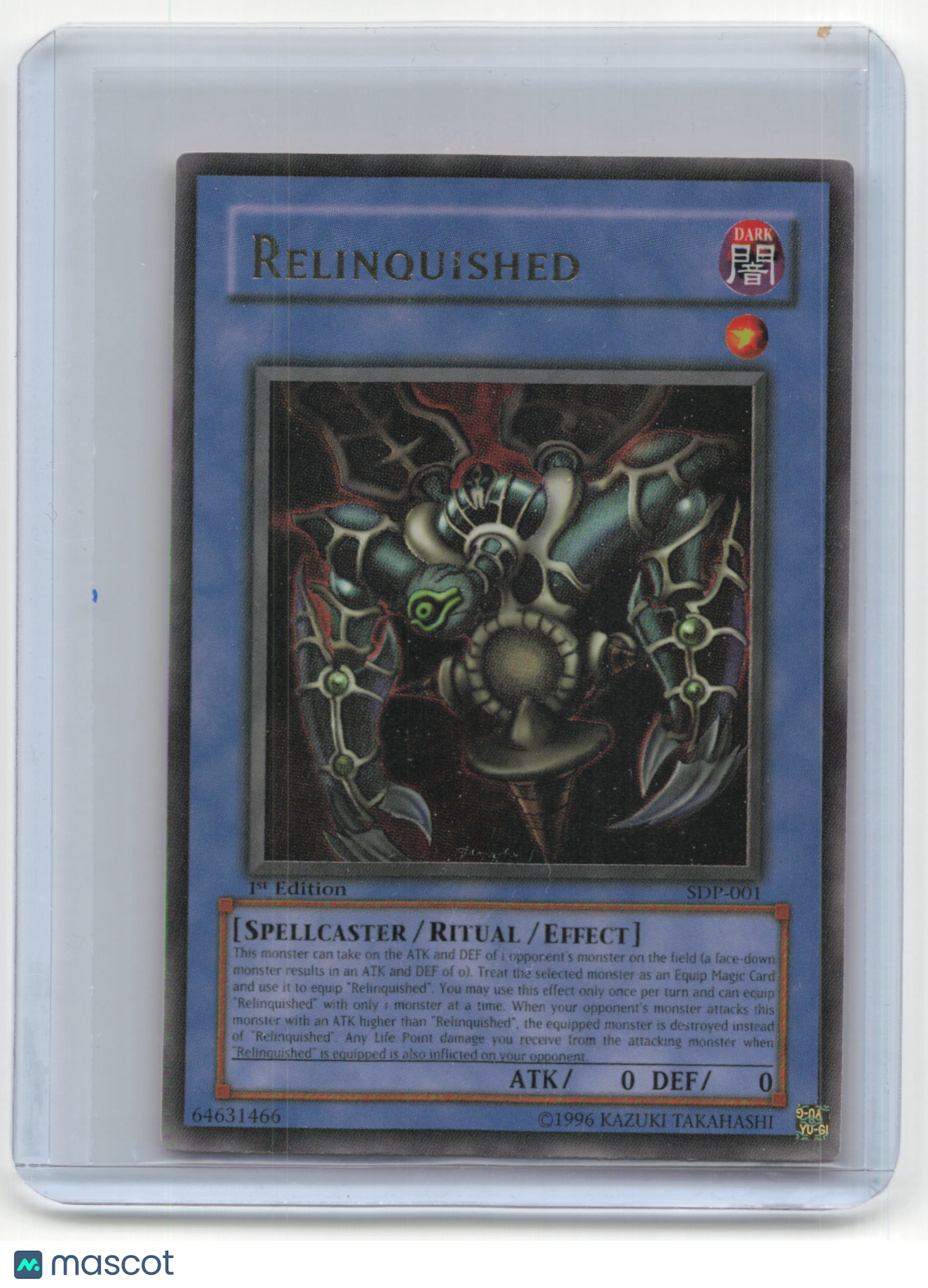 2003 Yu-Gi-Oh! Relinquished Starter Deck Pegasus #SDP-001 1st ED UR LP