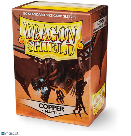 Dragon Shield Standard 20 Pt. Copper Matte Card Sleeves