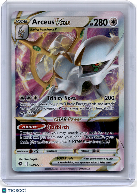 2022 Pokemon TCG Arceus Vstar Brilliant Stars #123/172