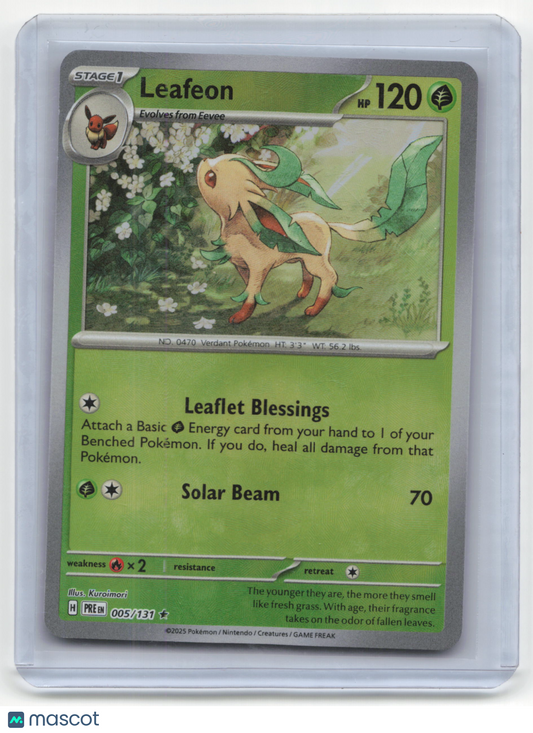 2007 Pokemon Leafeon Prismatic Evolutions #005/111