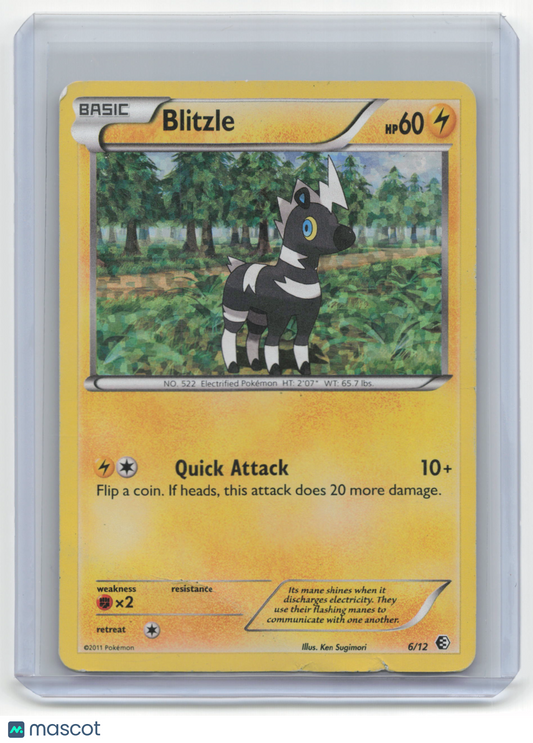2011 Pokemon Blitzle McDonalds #6/12 Promo