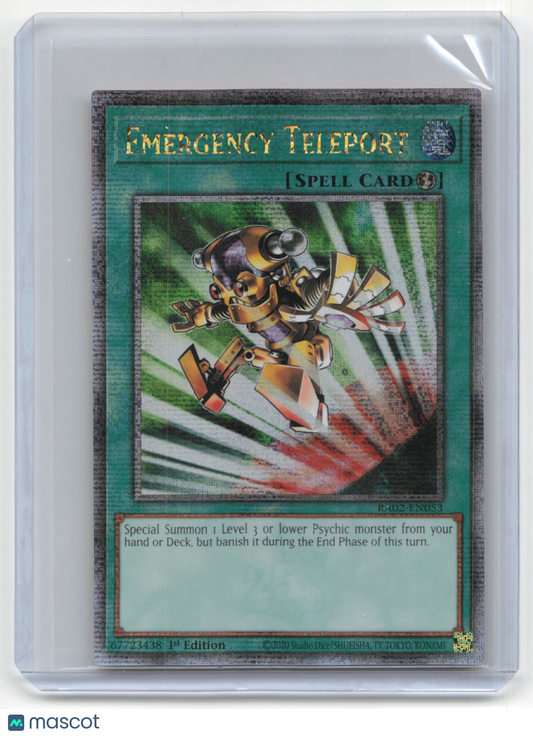 2023 Yu-Gi-Oh! Emergency Teleport 25th Anniversary #RA02-EN053 QCR