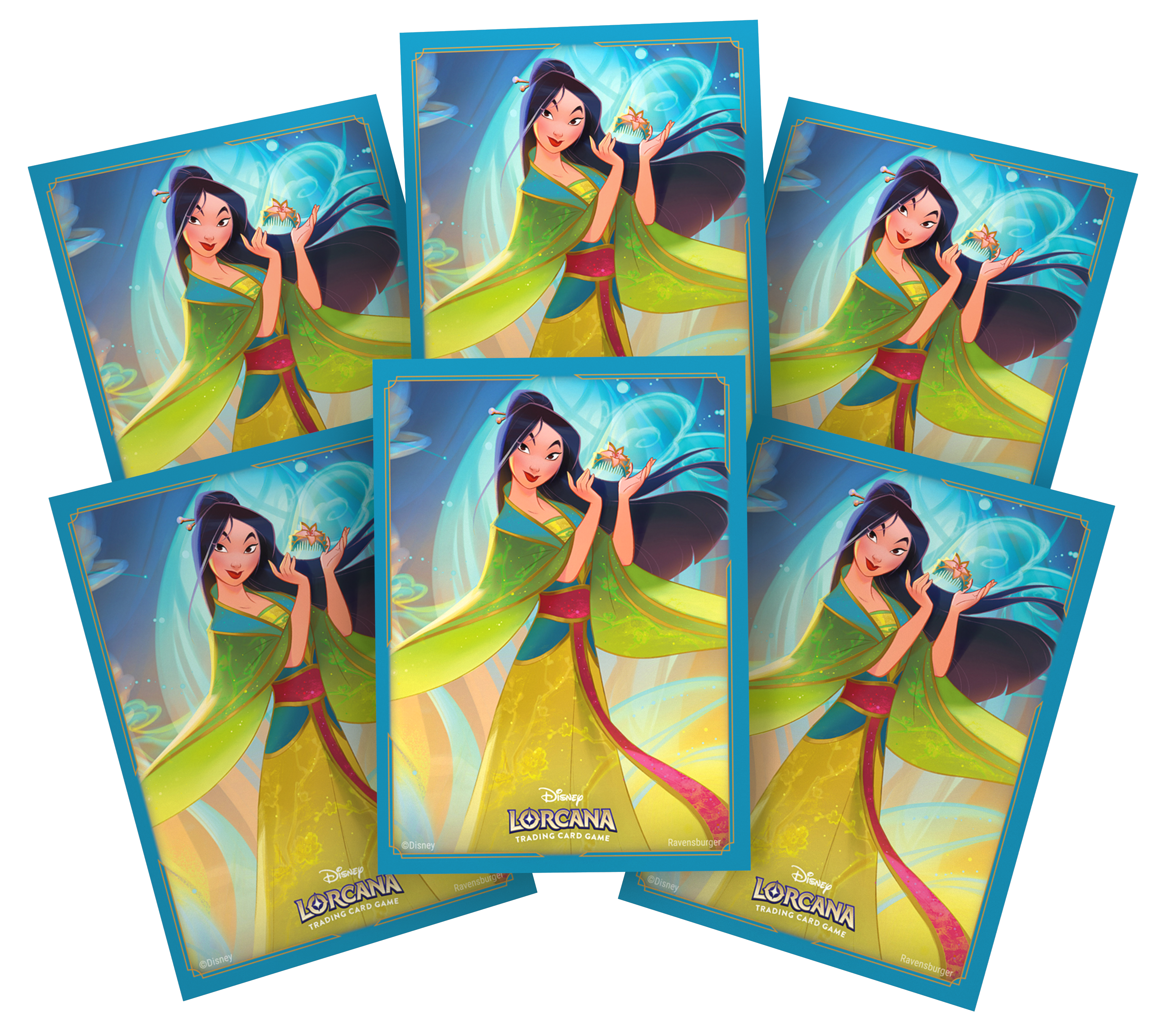 Lorcana Standard 20 Pt. (Mulan, With Comb) Card Sleeves 65 Ct - Papa Joey's Collectibles