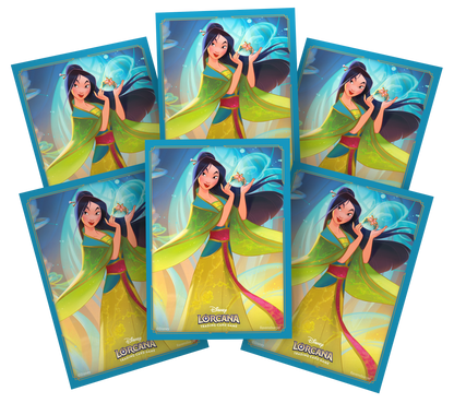 Lorcana Standard 20 Pt. (Mulan, With Comb) Card Sleeves 65 Ct - Papa Joey's Collectibles