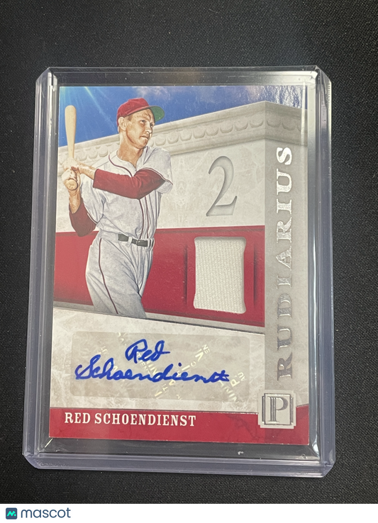 2016 Panini Pantheon Baseball Red Schoendienst Autograph Relic #/199