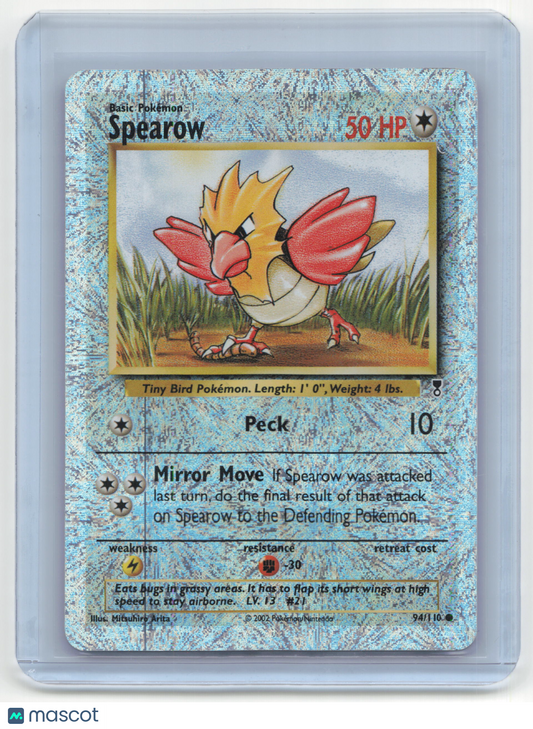 2002 Pokemon TCG Spearow Legendary Collection #094/110 Mod Played Holo