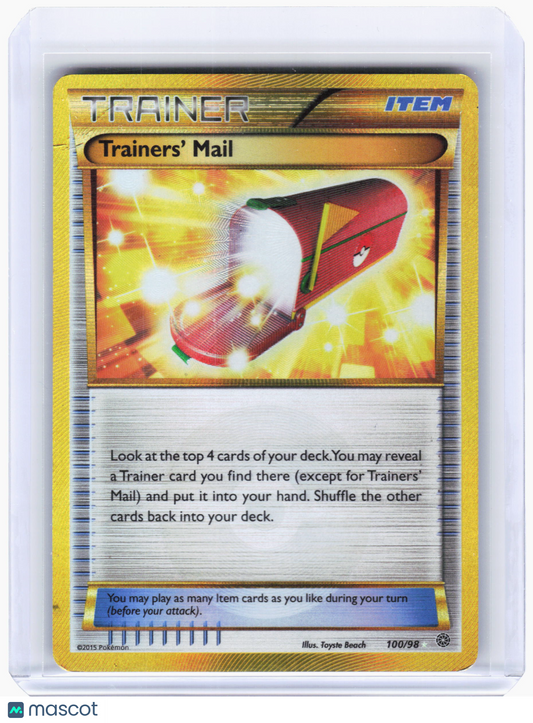 2015 Pokemon—Trainers' Mail #100/98 Ancient Origins—SR Holo [Heavily Played]