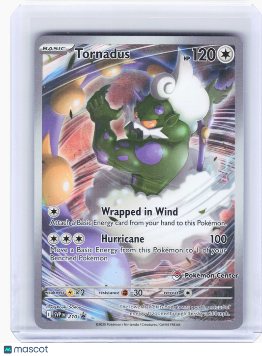 2025 Pokemon—Tornadus #210 Scarlet & Violet Promos—Foil (Pokemon Center)