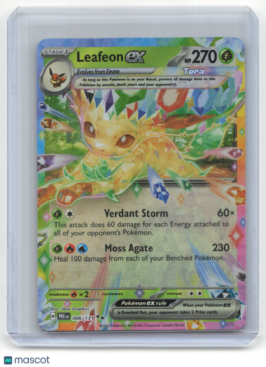 2025 Pokemon TCG Leafeon EX Prismatic Evoltuions #006/131