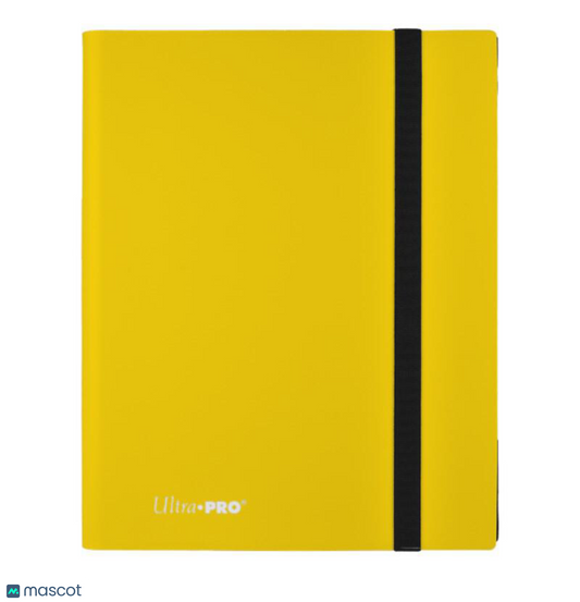 Ultra PRO Standard size Yellow 9-Pocket 360 ct Binder With Elastic Strap