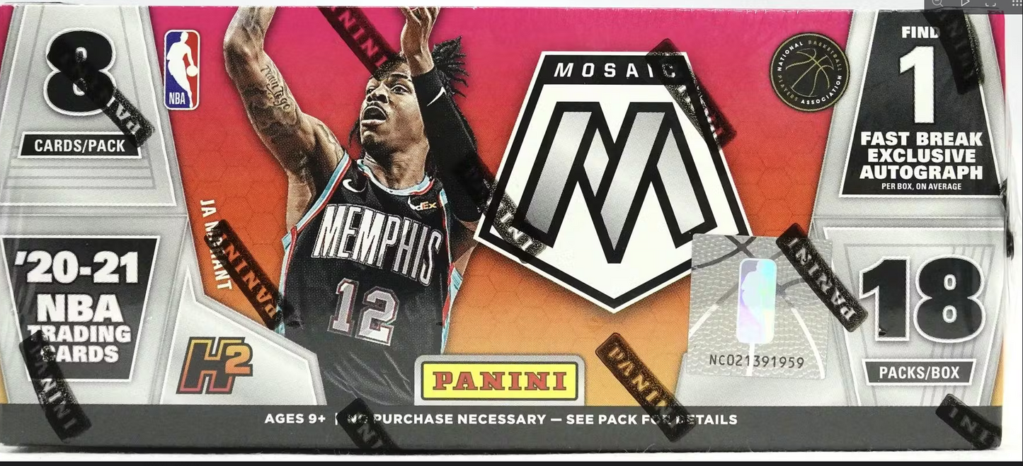 2020-21 Panini Mosaic Fast Break Basketball Hobby Box