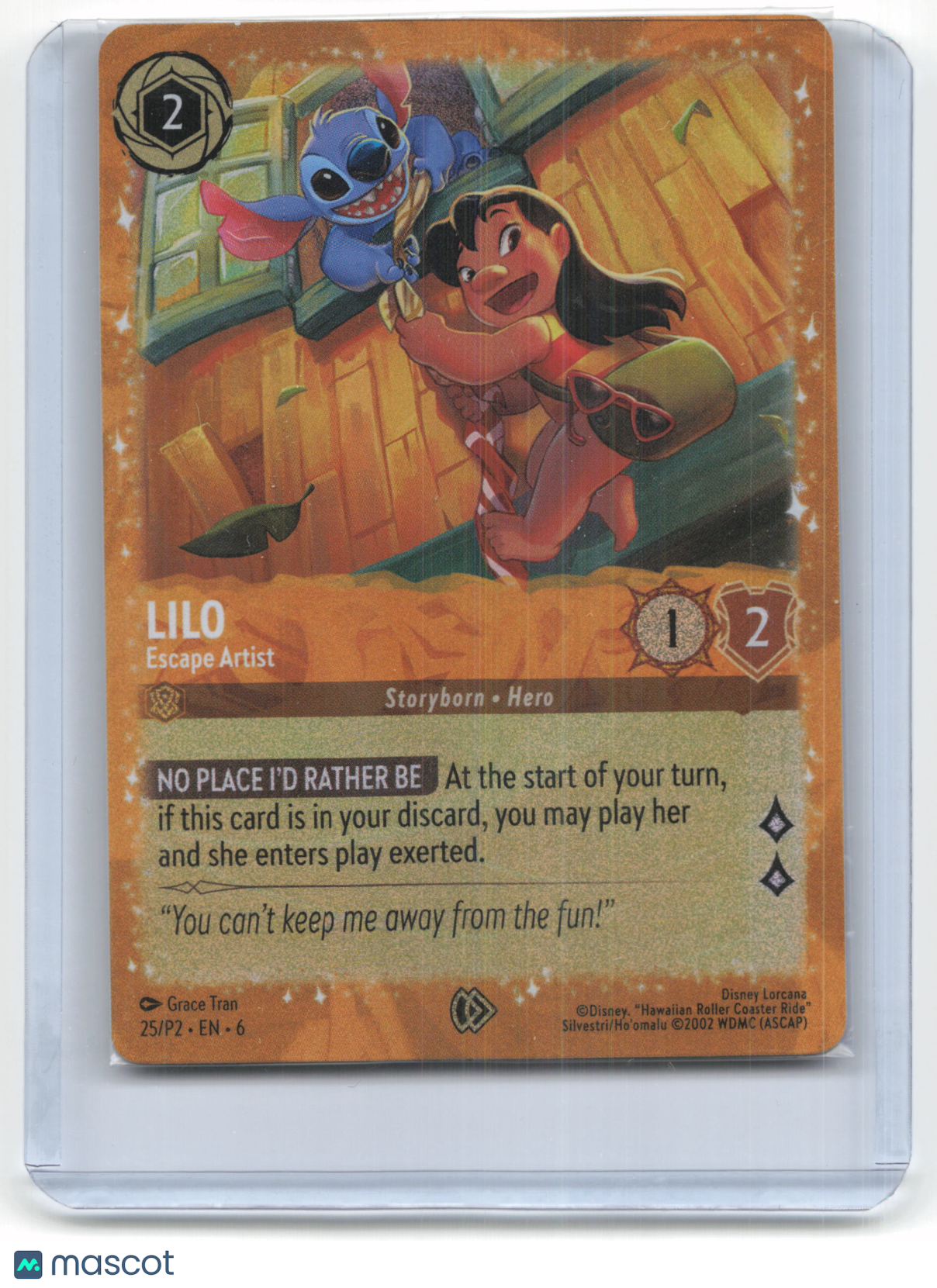 2024 Disney Lorcana Lilo Lorcana Promos #25/P2
