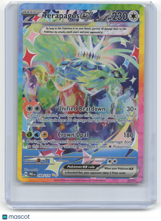 2025 Pokemon TCG Terapagos EX Prismatic Evolutions #169/131
