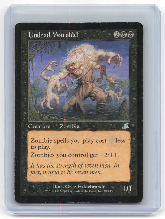 2003 Magic: The Gathering Undead Warchief Scourge #78/143 Heavily Played