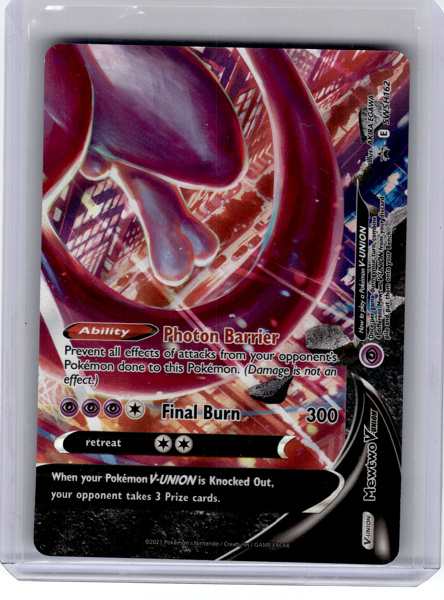2021 Pokemon—Mewtwo V-Union #159-162 SWSH—Black Star Promo Holo (Set of 4)