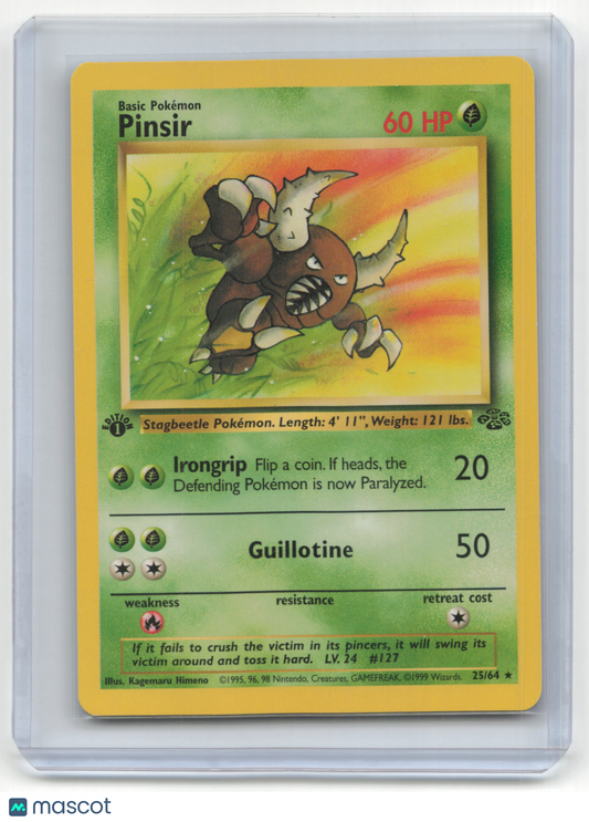 1999 Pokemon TCG Pinsir Jungle #25/64 Lightly Played Basic