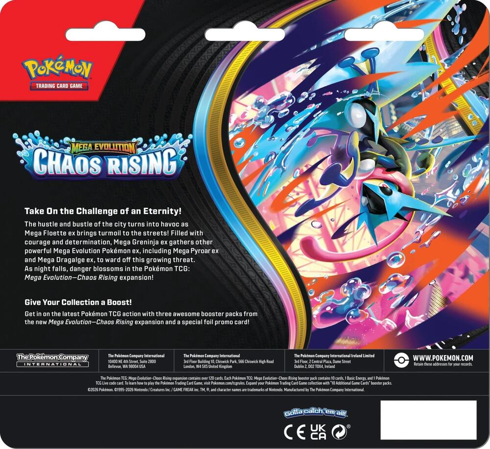 Pokémon TCG: Chaos Rising 3-Pack Blister [Charmeleon]