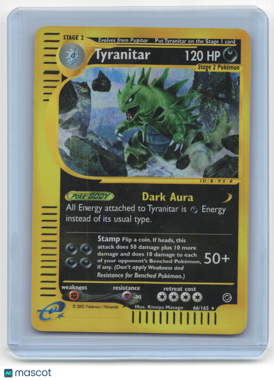 2002 Pokemon Tyranitar Expedition Base Set #66/165 Lightly Played