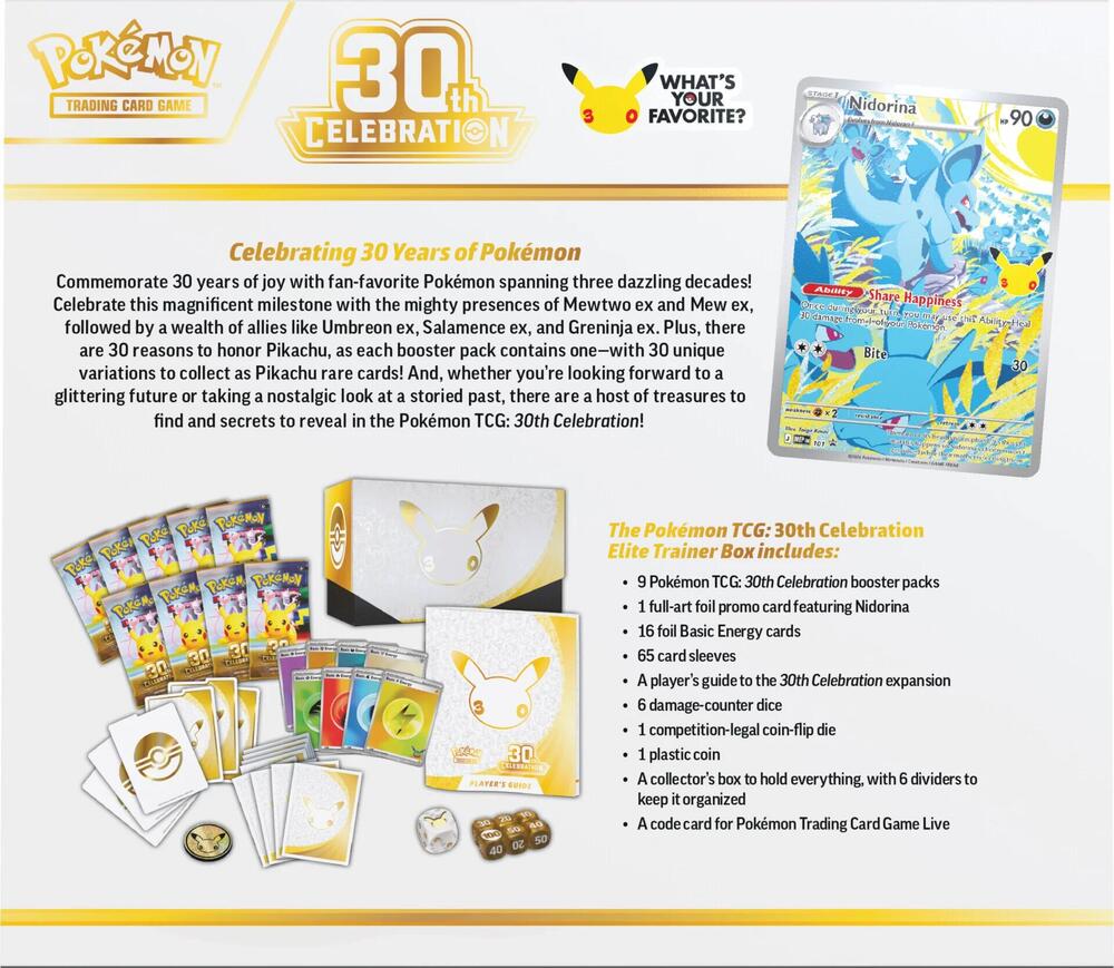 2026 Pokémon TCG: 30th Celebration Elite Trainer Box