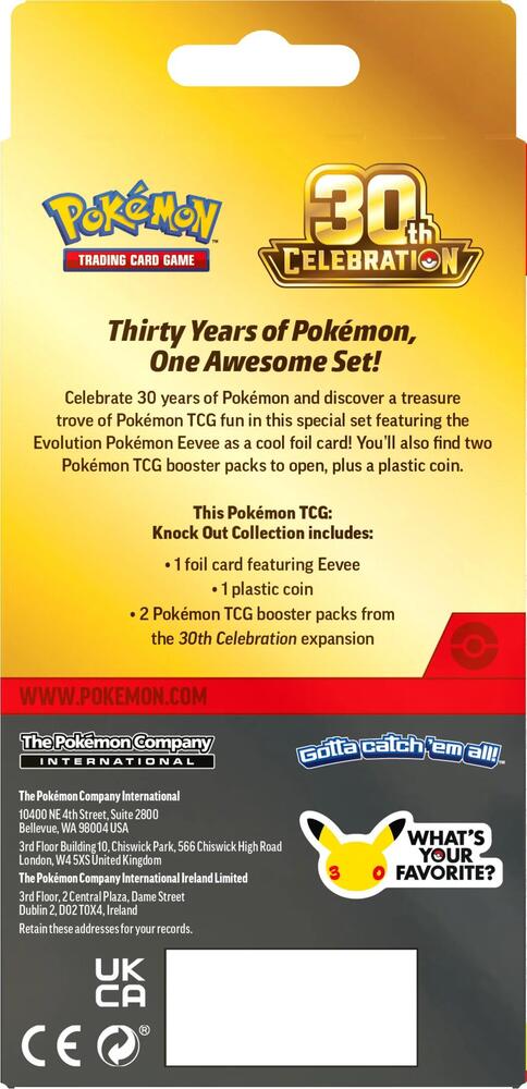 2026 Pokémon TCG: 30th Celebration Knock Out Collection