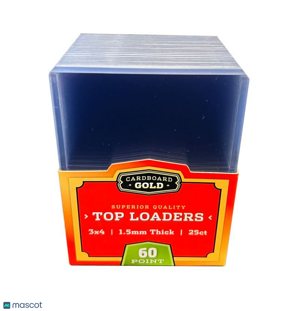 Cardboard Gold Standard 60 Pt. Clear 3" x 4" Toploader 25 ct.