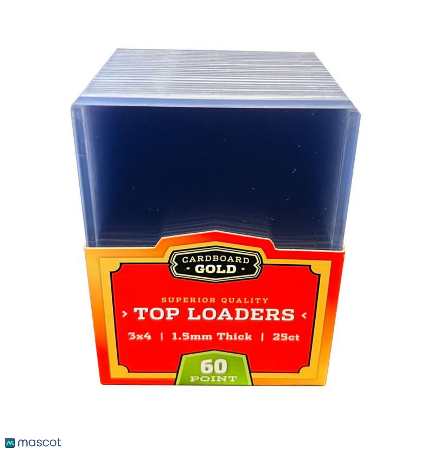 Cardboard Gold Standard 60 Pt. Clear 3" x 4" Toploader 25 ct.