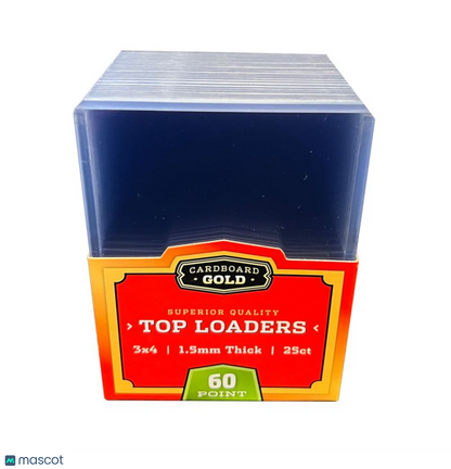 Cardboard Gold Standard 60 Pt. Clear 3" x 4" Toploader 25 ct.